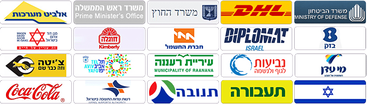 בין לקוחותינו, תמונות לוגו של לקוחות שרייבר