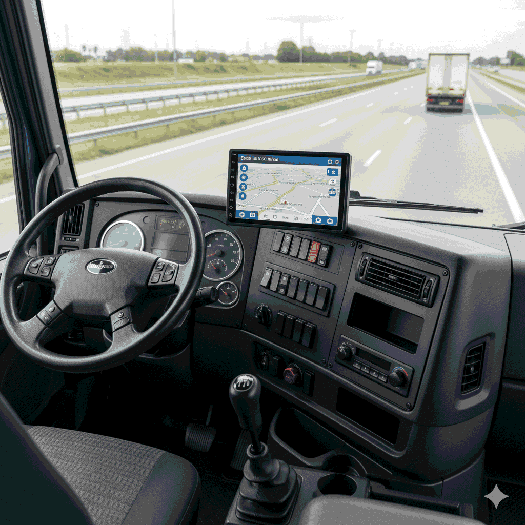 מסך מולטימדיה 7 אינץ עם מערכת ניווט למשאית