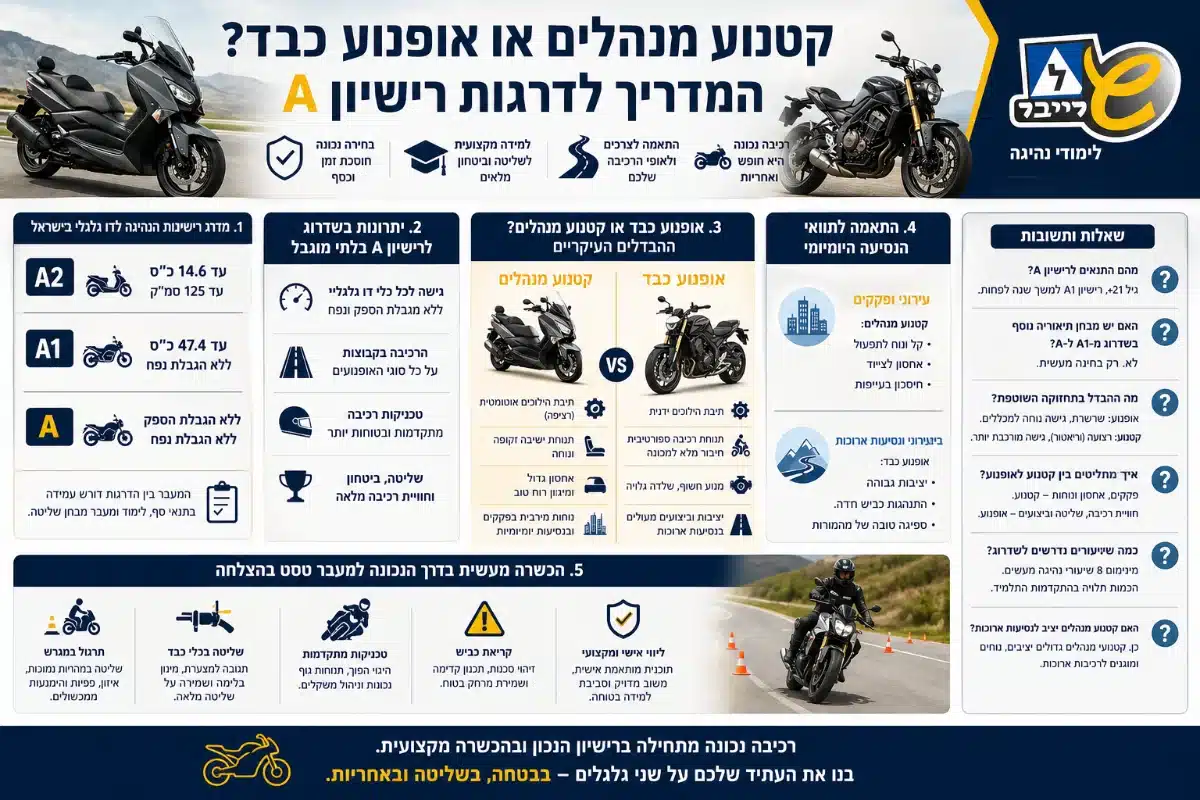 קטנוע או אופנוע כבד