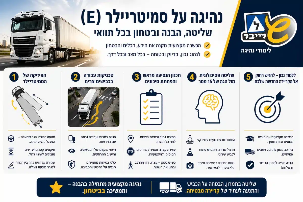 שרייבר נהיגה סמיטריילר